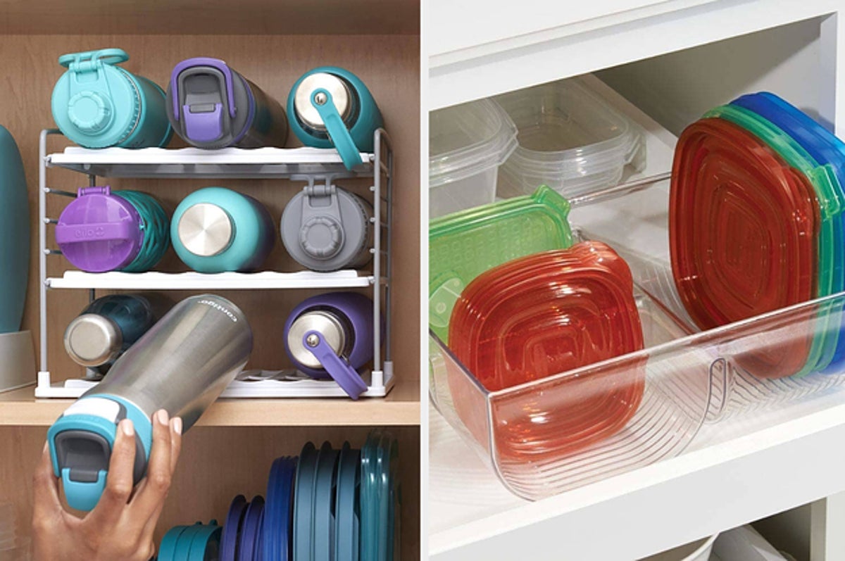 10 Genius Solutions for Organizing Food Storage Containers  Clever kitchen  storage, Food storage containers organization, Cabinets organization