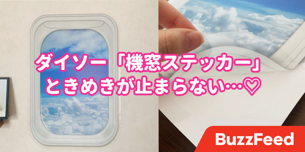 110円で飛行機気分が味わえる ダイソーの ウォールステッカー にときめきが止まらない
