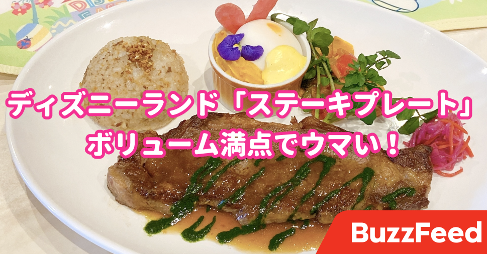 ステーキ超デカい ディズニーランドの ボリューム満点プレート がホテル並みの高級感だった ステーキ超デカい ディズニーランドの ボリューム満点プレート がホテル並みの高級感だった