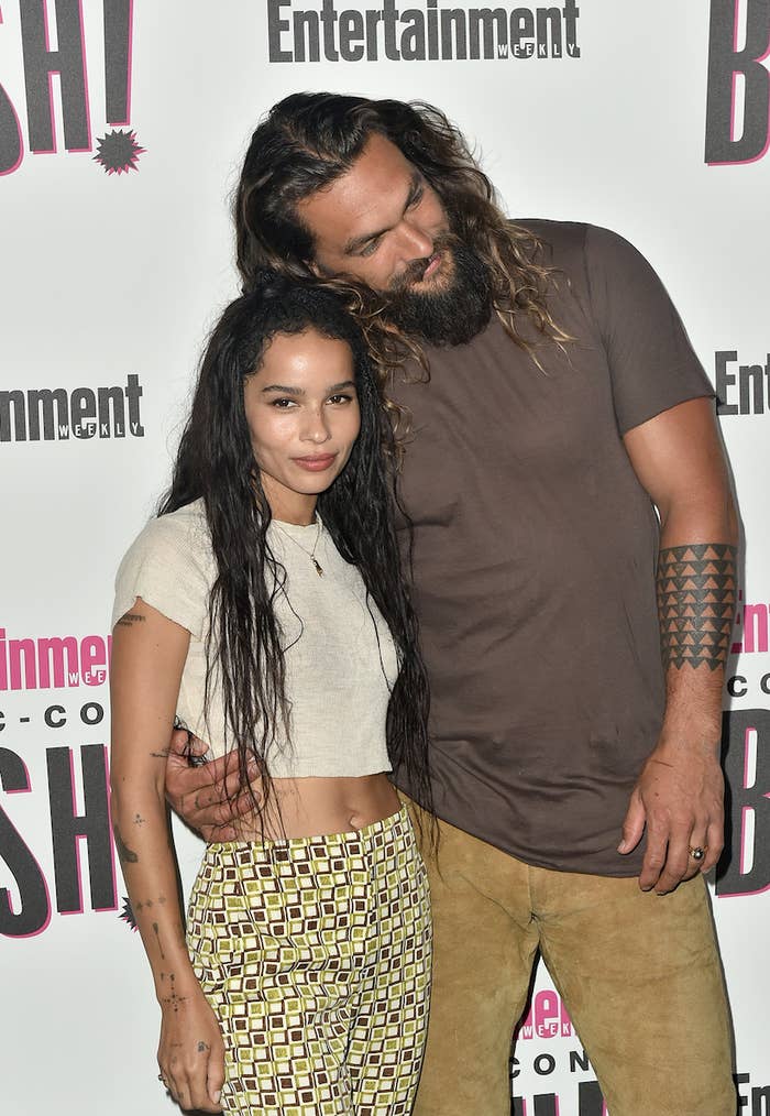 Zoe Kravitz and Jason Momoa