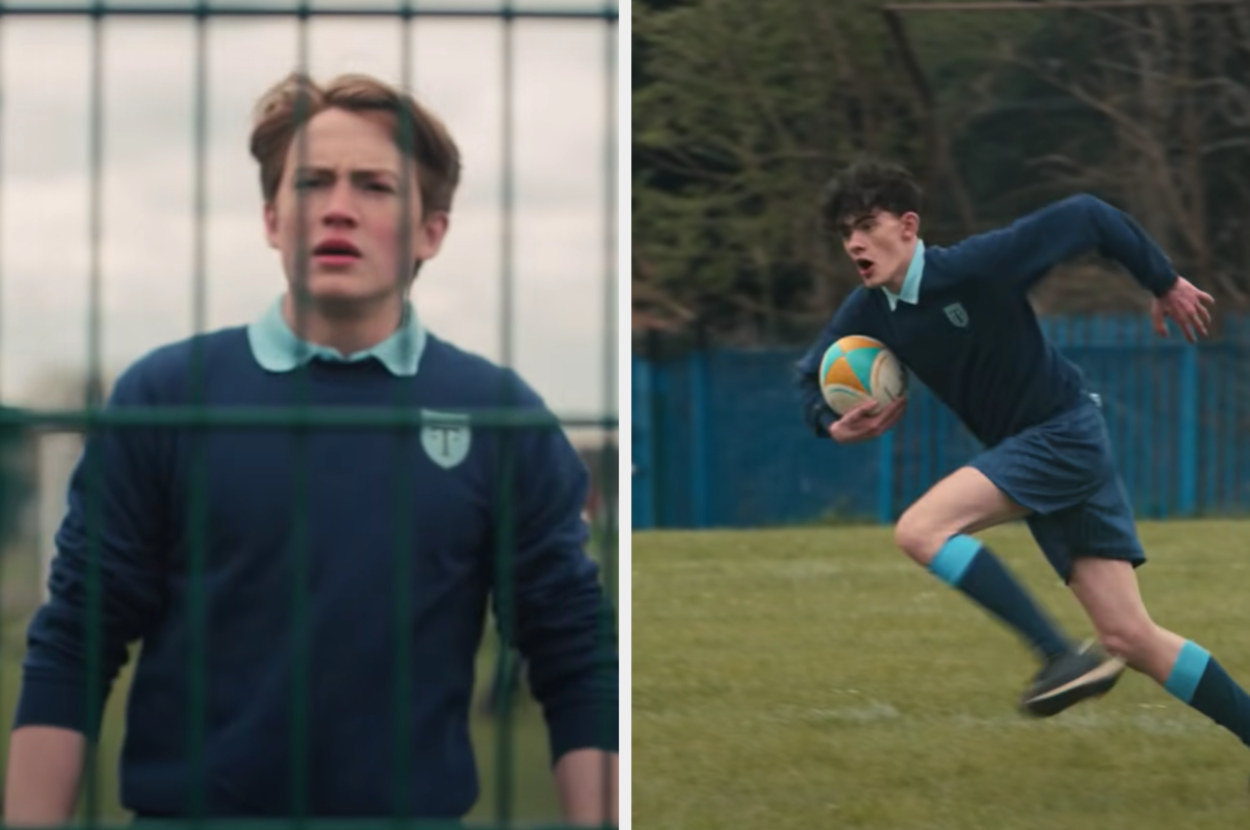 Nick and Charlie play rugby in the trailer for &quot;Heartstopper&quot;