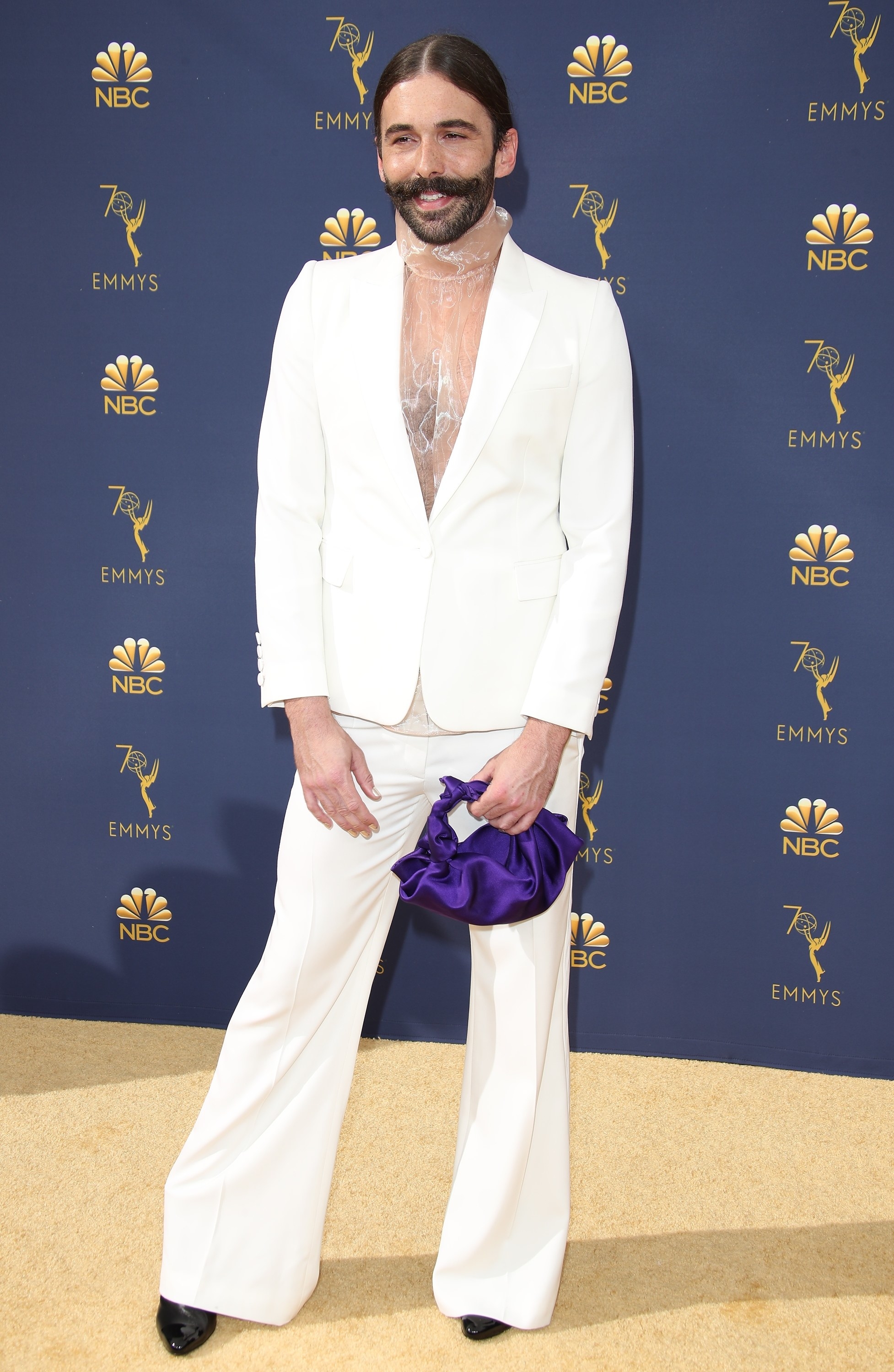 Jonathan Van Ness attends the 70th Emmy Awards at Microsoft Theater