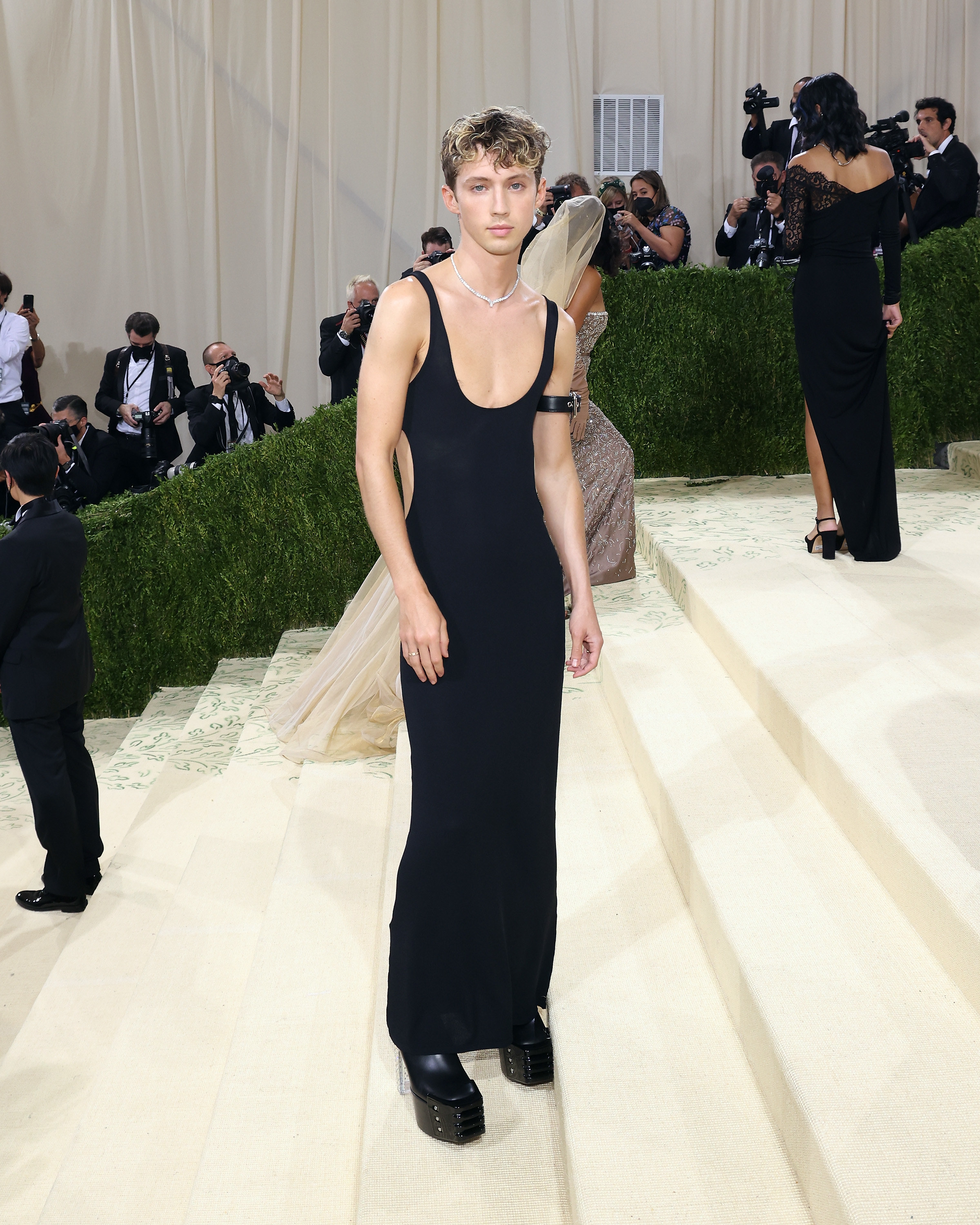 Troye Sivan attends the 2021 Met Gala benefit &quot;In America: A Lexicon of Fashion&quot; at Metropolitan Museum of Art