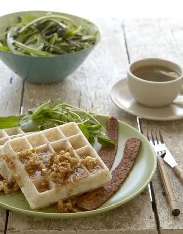 Waffles with a side of tempeh