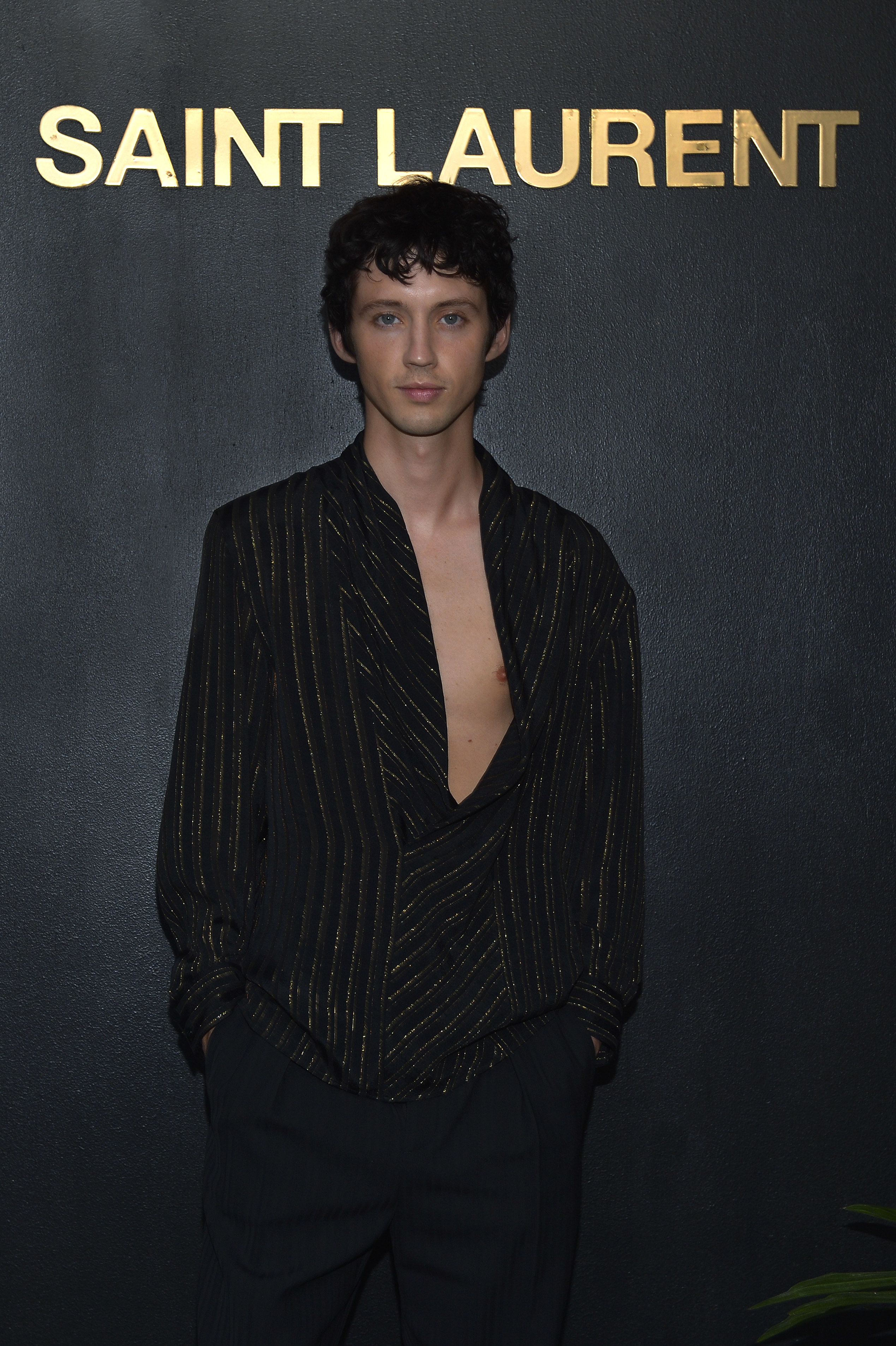 Troye Sivan attends the SAINT LAURENT Pre-Oscars Event Hosted By Anthony Vaccarello