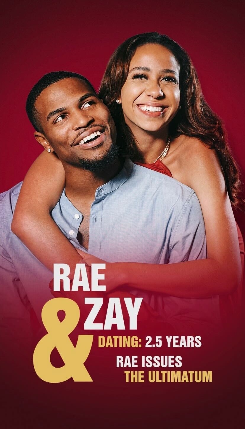 A promo photo for couple Rae &amp;amp; Zay who&#x27;ve been dating 2.5 years