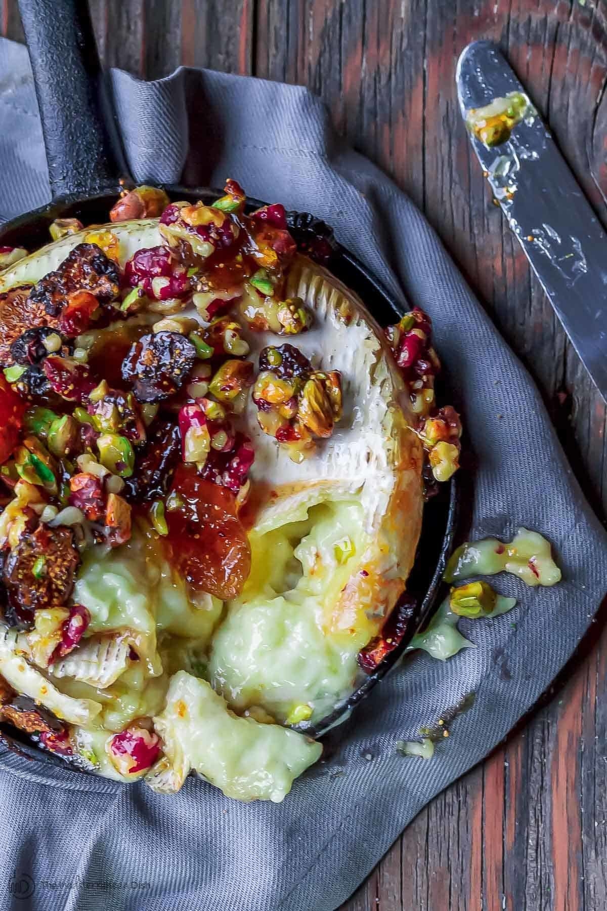 Baked Brie with Jam and Nuts