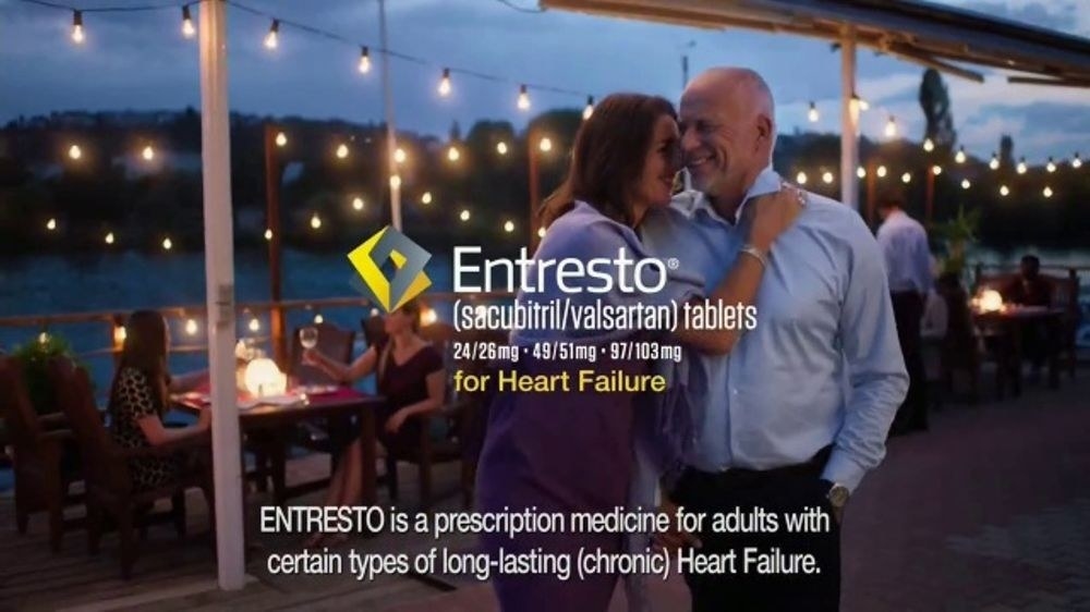 A TV commercial for heart medication