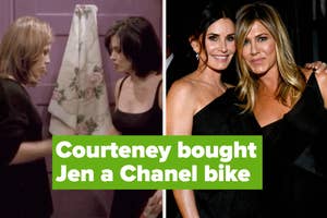 Jen Aniston and Courteney Cox