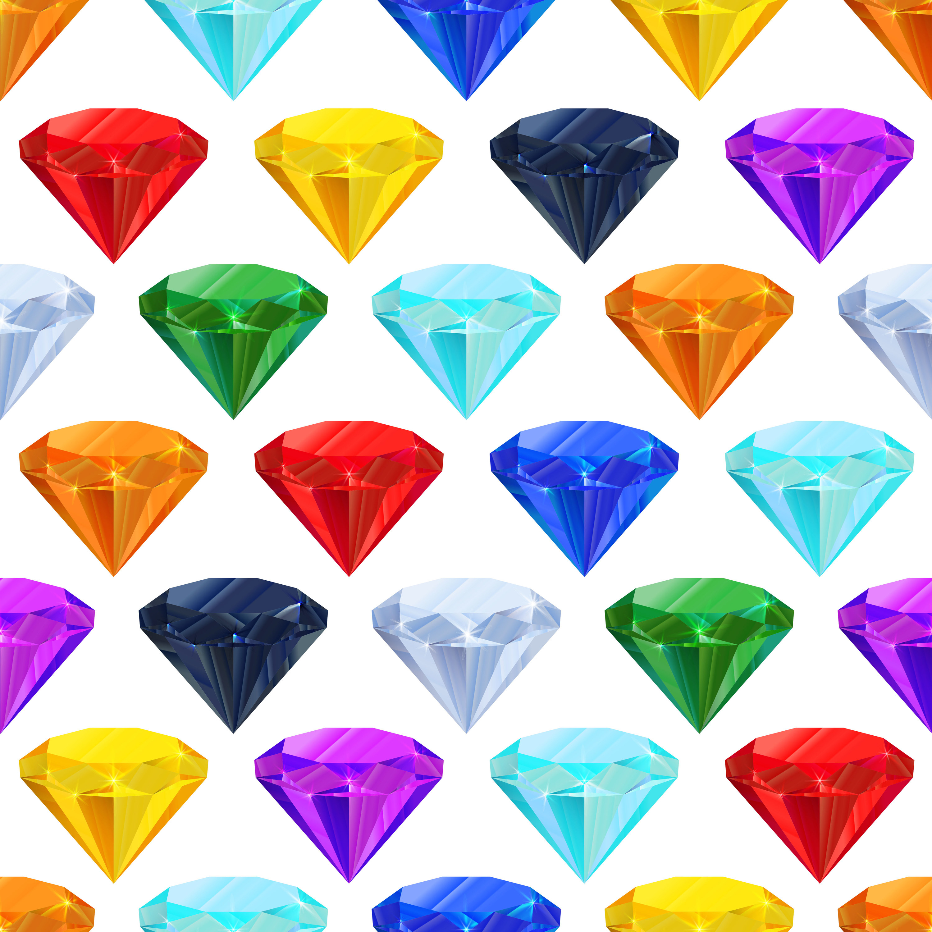 Multiple Chaos Emeralds from the &quot;Sonic&quot; franchise