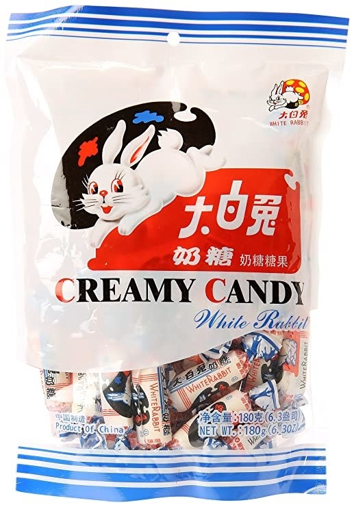 6 oz plastic bag with a rabbit jumping mid-air on it