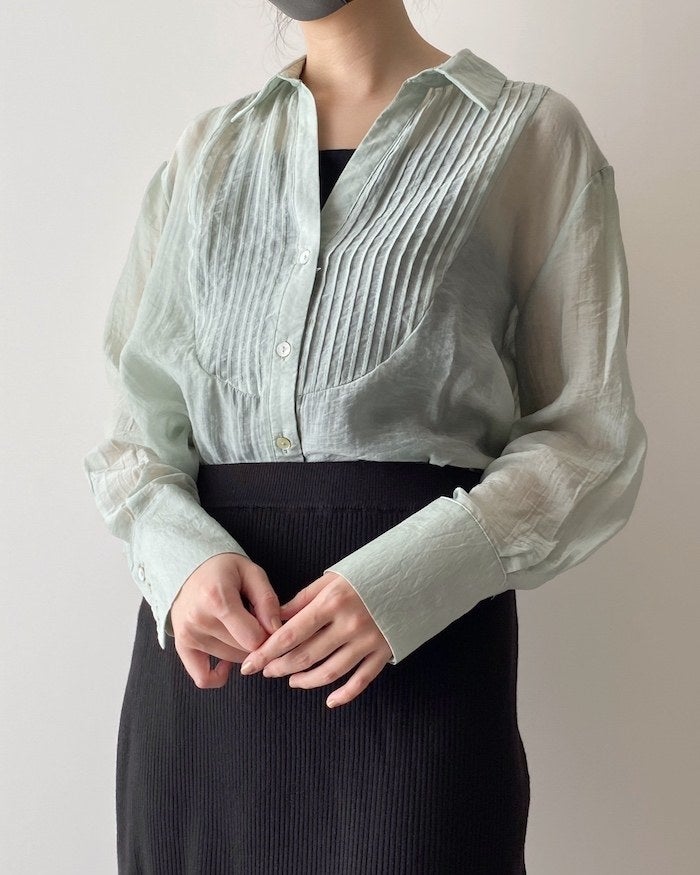 ZARA ブラウス　カットソー　透け感  1枚 ZARA（ザラ）の「シースルー刺繍トップス ブラウス 透け感 長袖