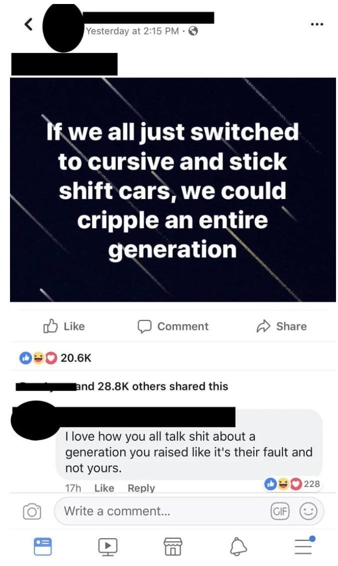 27 Times Millennials And Gen Zers Roasted Boomers So Bad It Sent Their Butt Back To The Damn Stone Age - 22