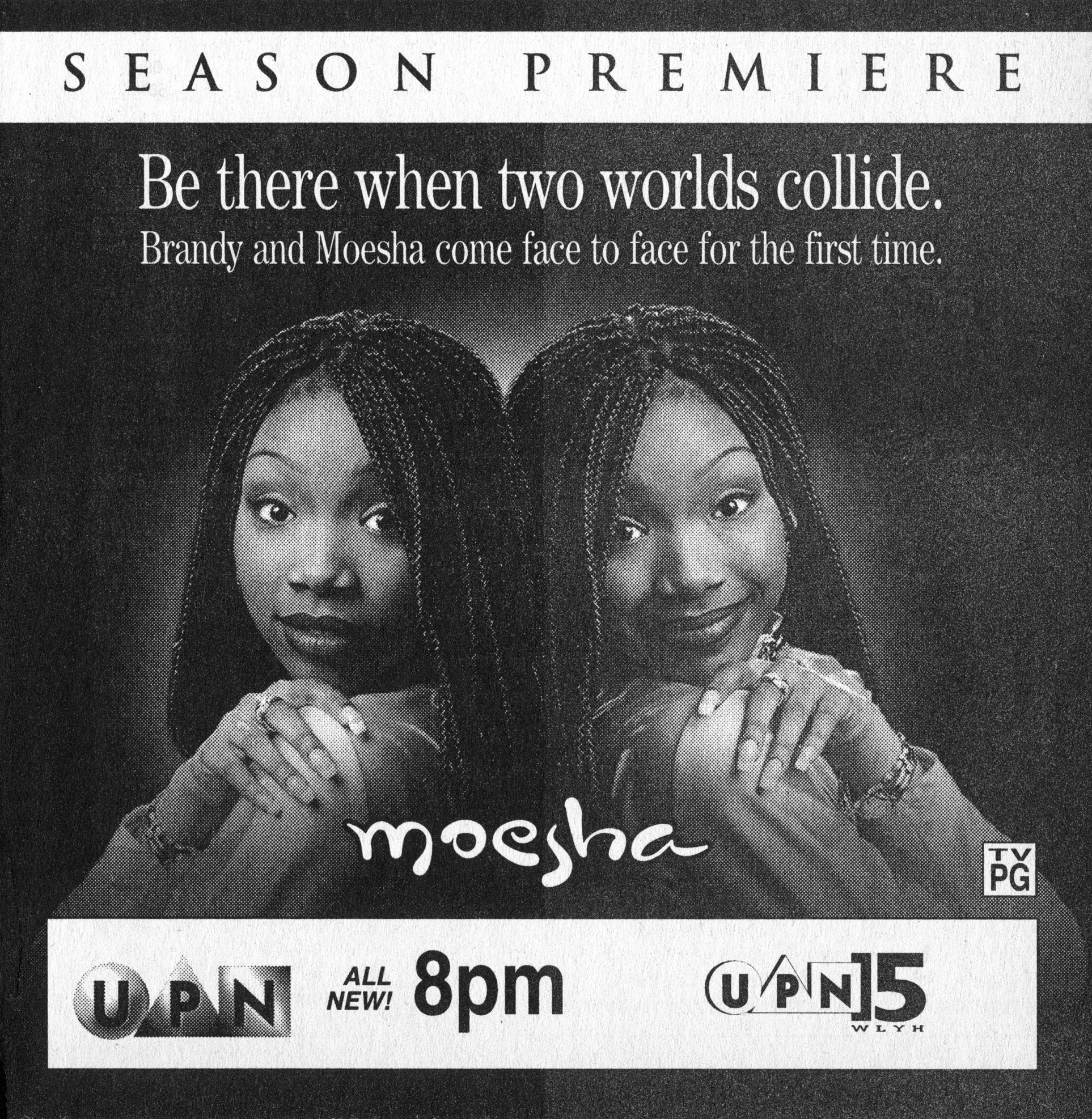 An ad from the 90s for a new season of UPN&#x27;s Moesha.