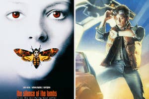 The theatrical poster of "The Silence of the Lambs"/The theatrical poster of "Back to the Future""