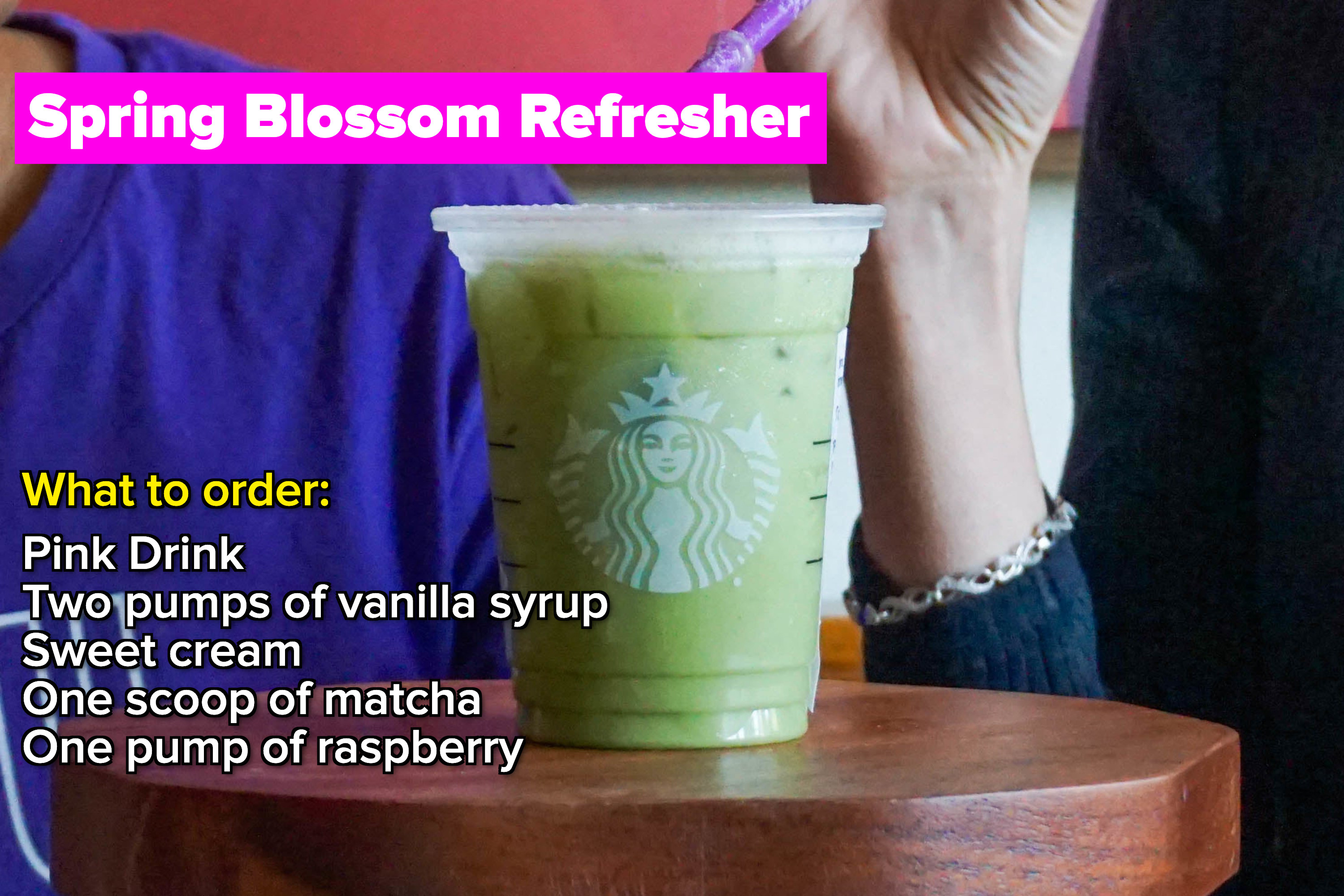 How To Order The TikTok Pink Matcha Drink From Starbucks