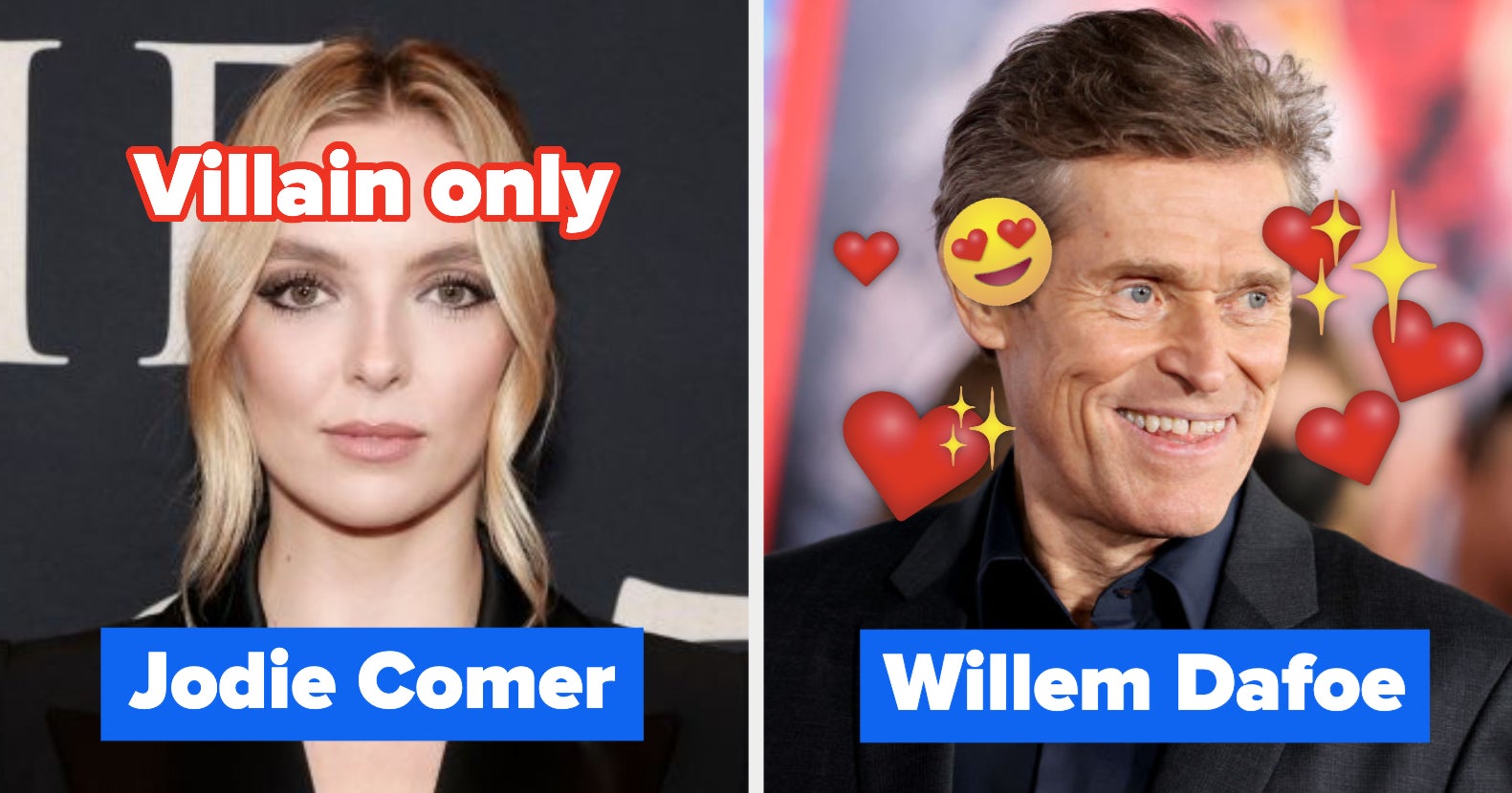 I'm Genuinely Curious Whether You Think These Actors Can Play Non-Evil Characters