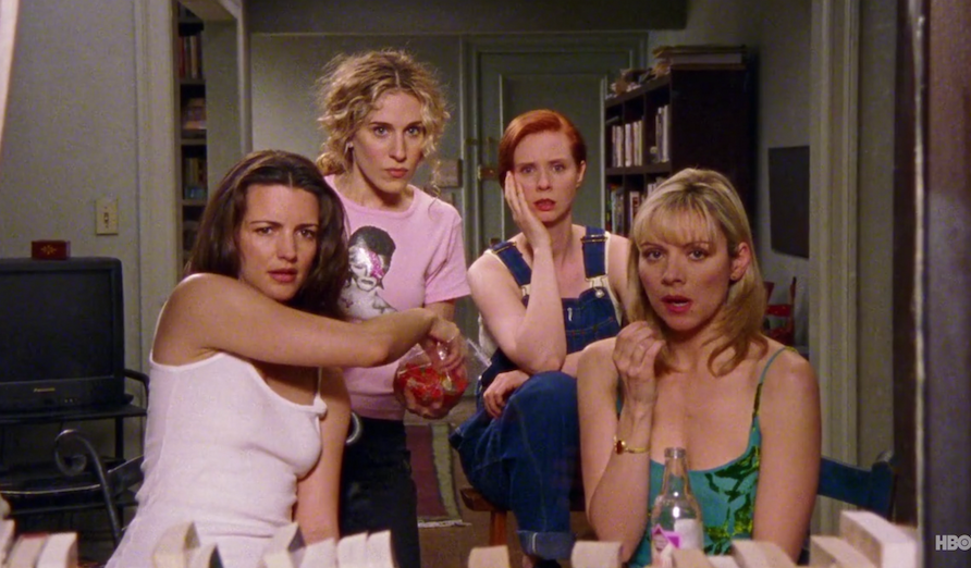 The four main characters of Sex and the City when the show first came out