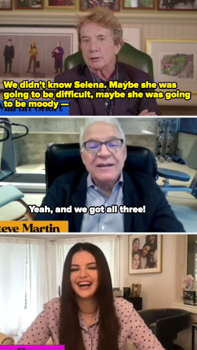 Steve joking Selena was difficult to work with