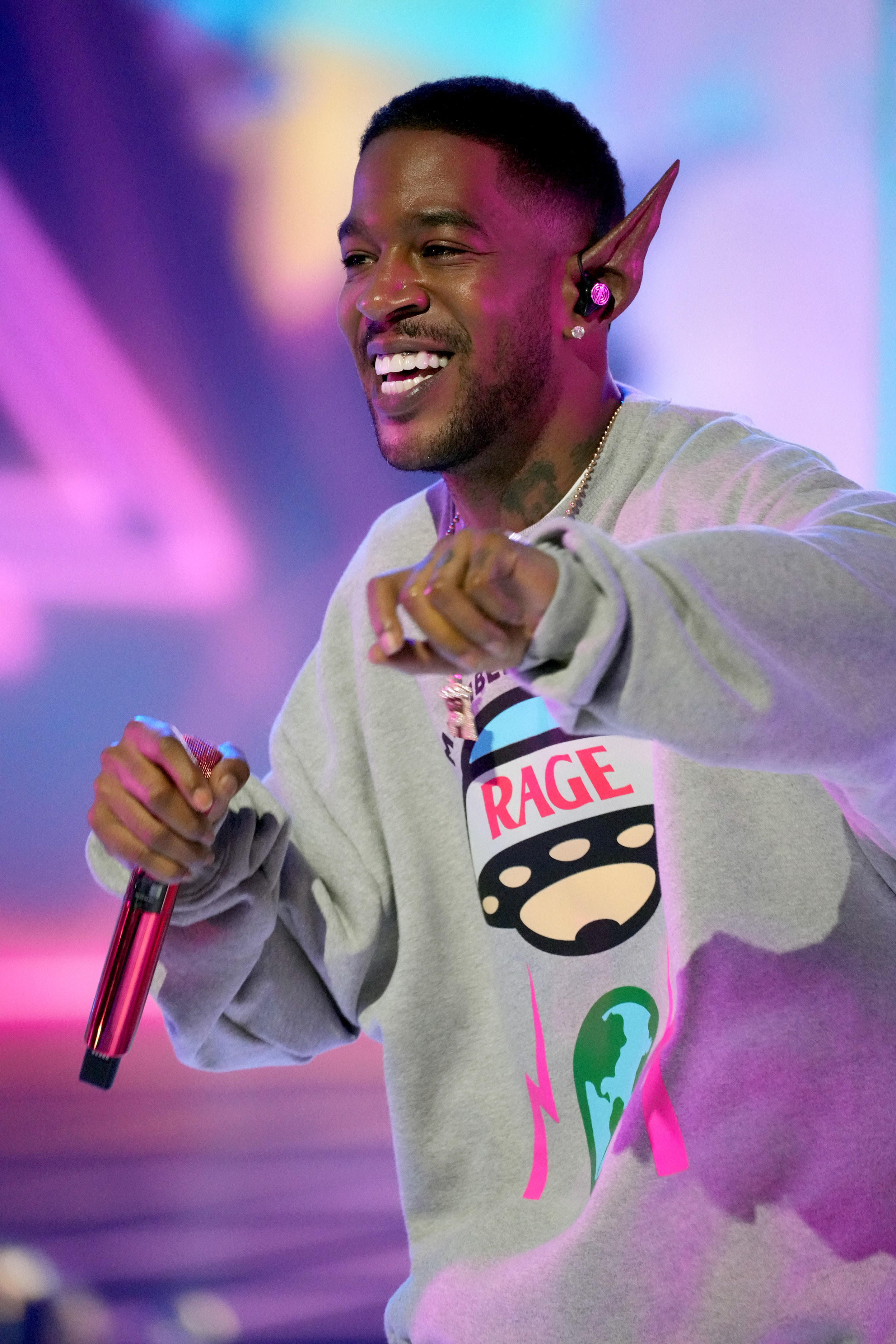 Kid Cudi performs onstage during the Nickelodeon&#x27;s Kids&#x27; Choice Awards 2022