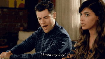Schmidt says &quot;I know my boy&quot; to an annoyed Cece