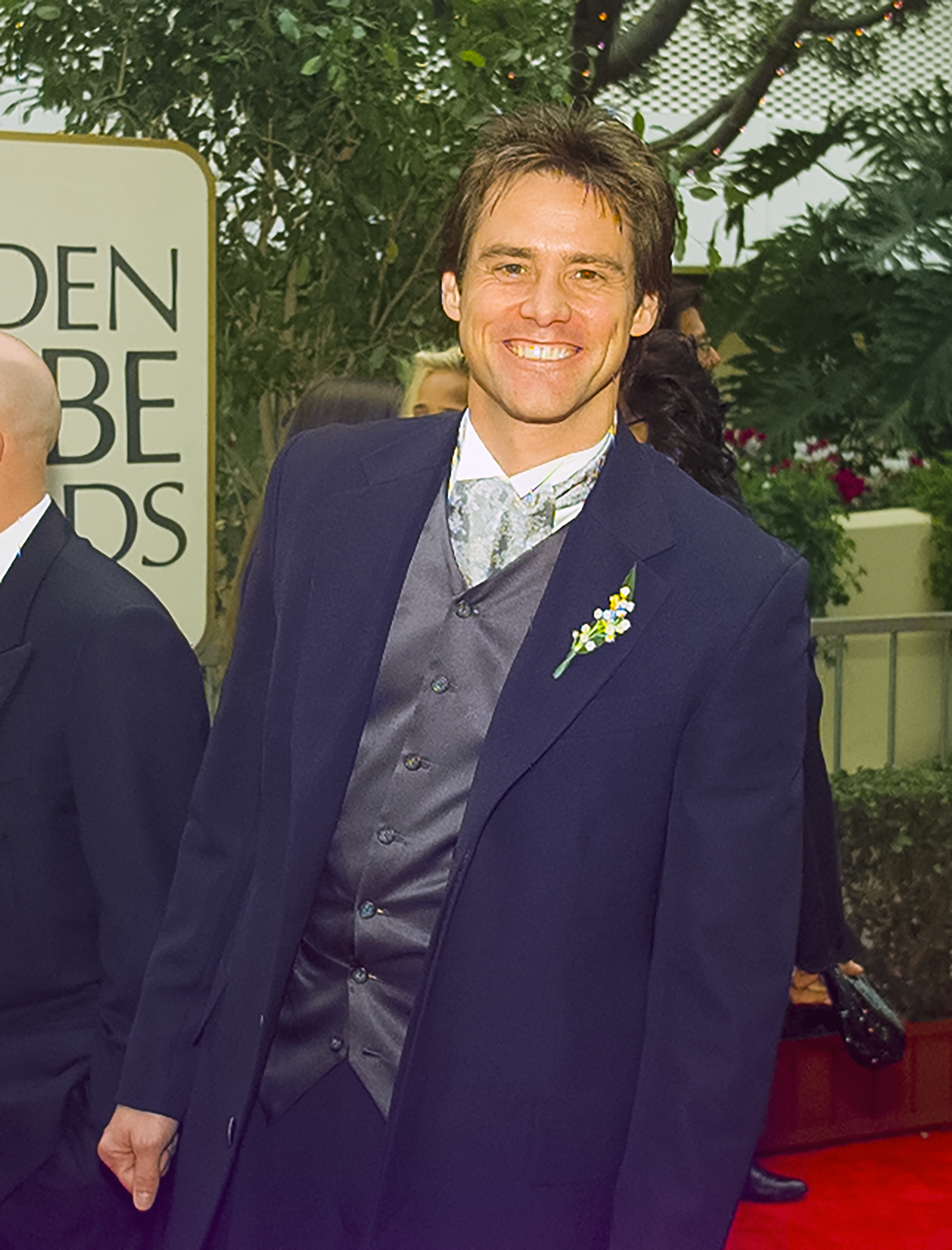 Jim Carrey arrives at the 55th Annual Golden Globes Awards Show, January 18, 1998
