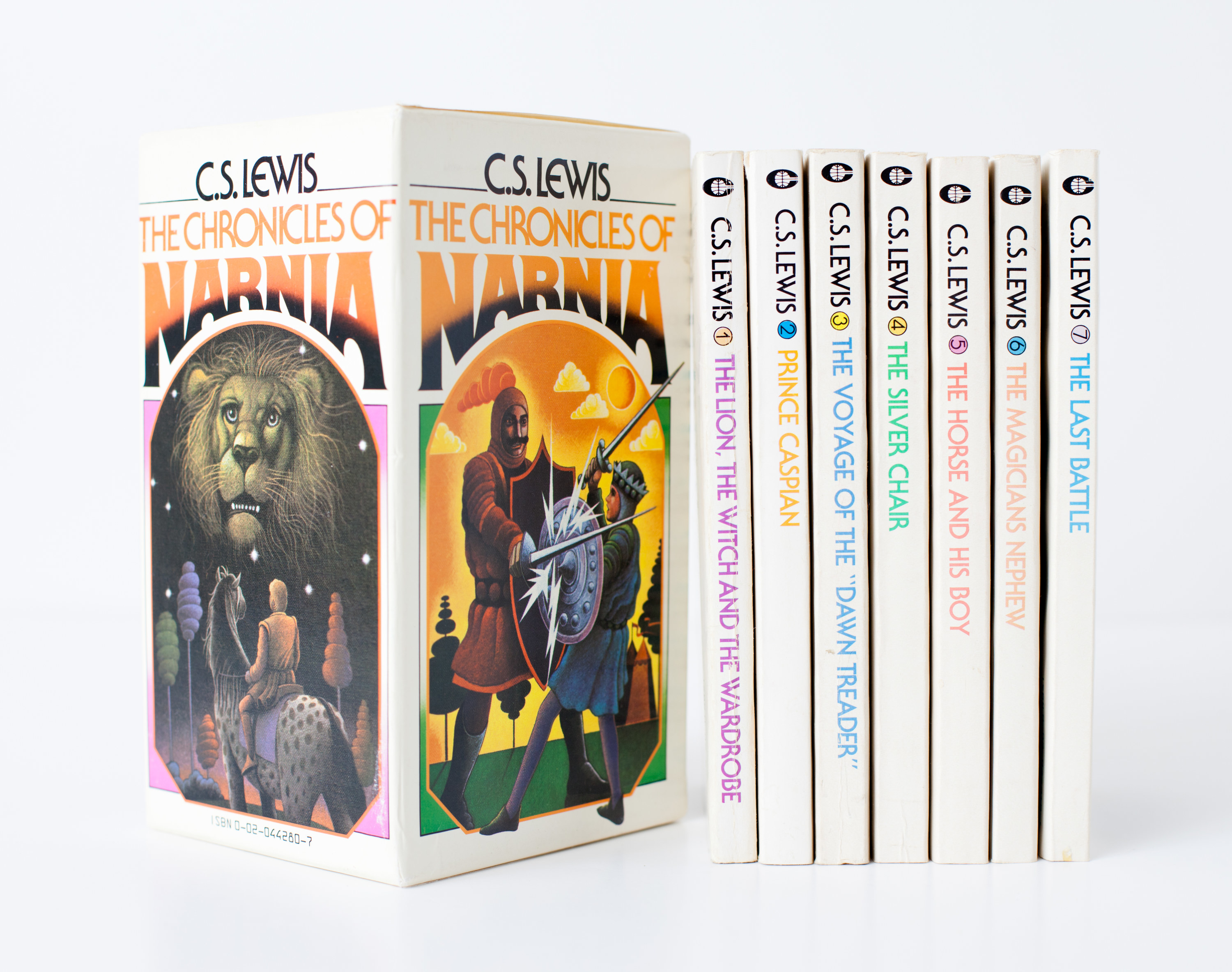 A box set of the Narnia book series