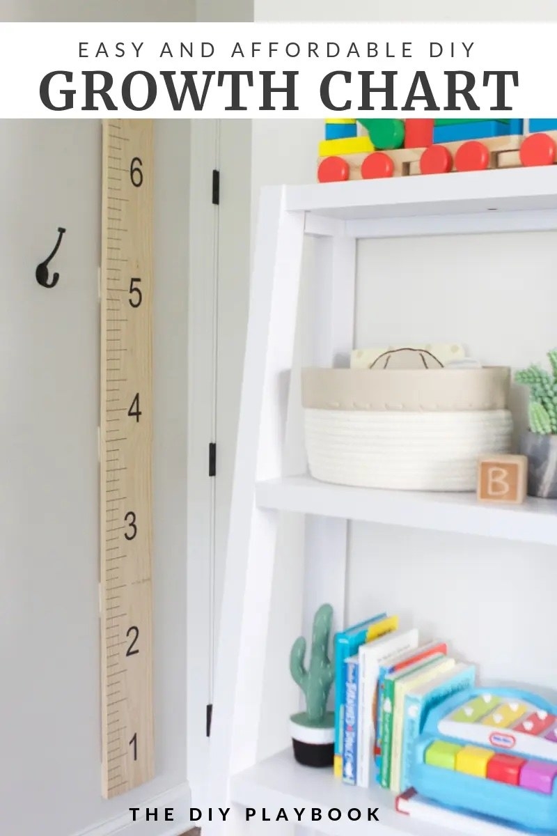 Blogger&#x27;s photo of a DIY wooden growth chart
