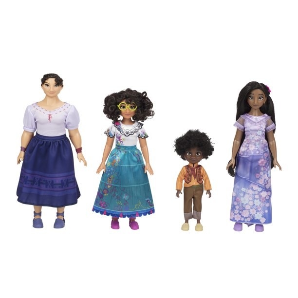 Four encanto dolls