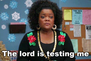Shirley on Community saying &quot;the lord is testing me&quot;