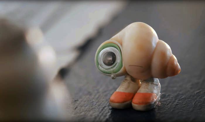close-up of Marcel the Shell