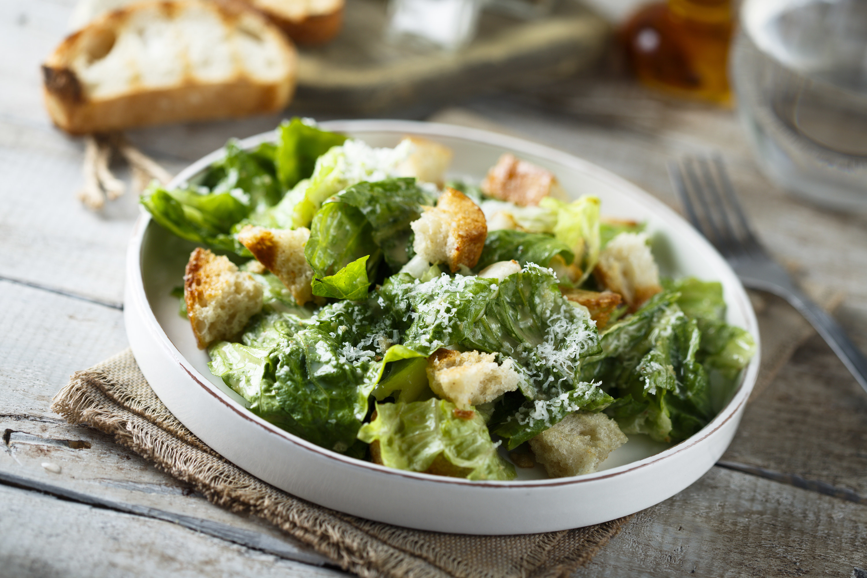 A Caesar salad