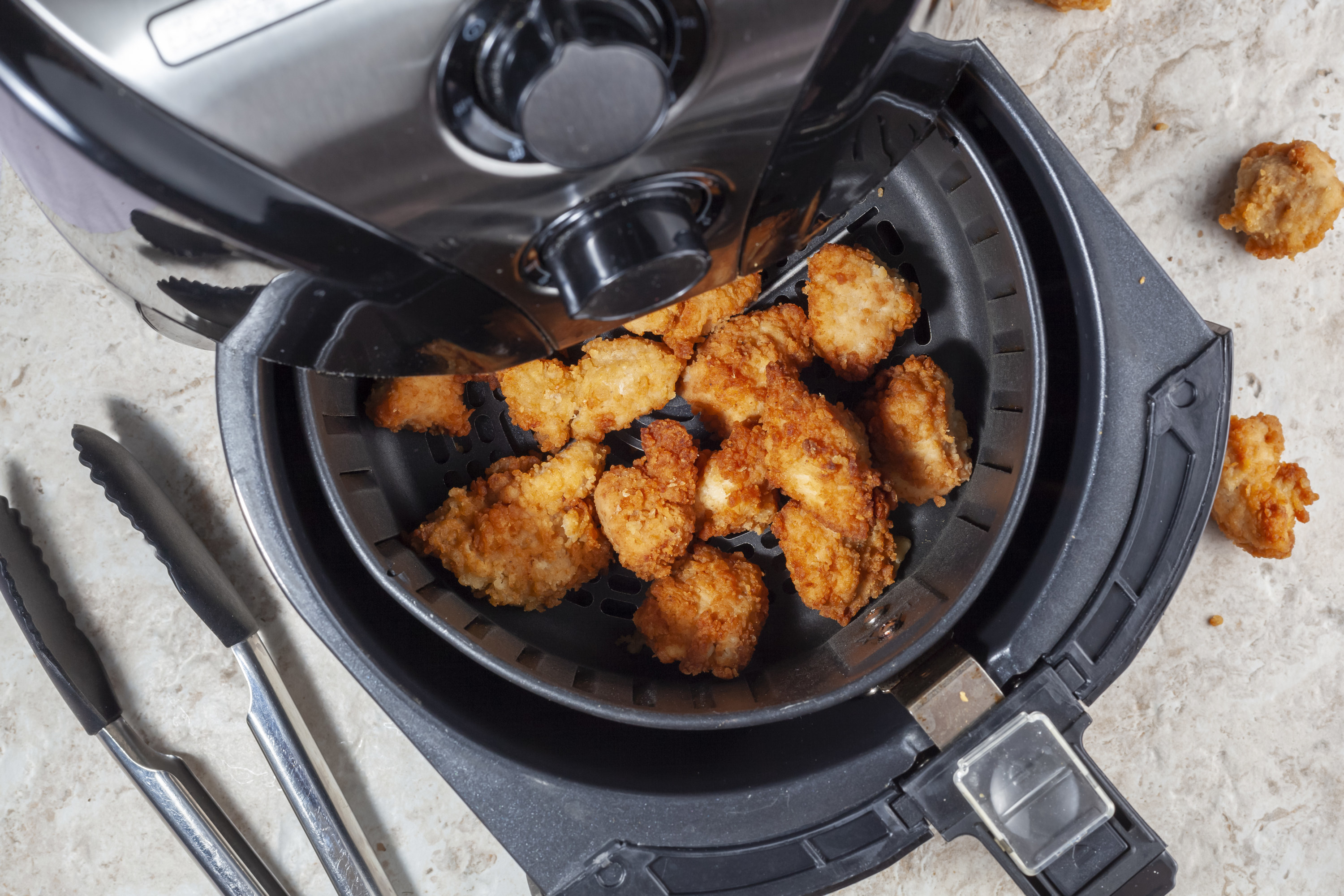 fried food in an air fryer