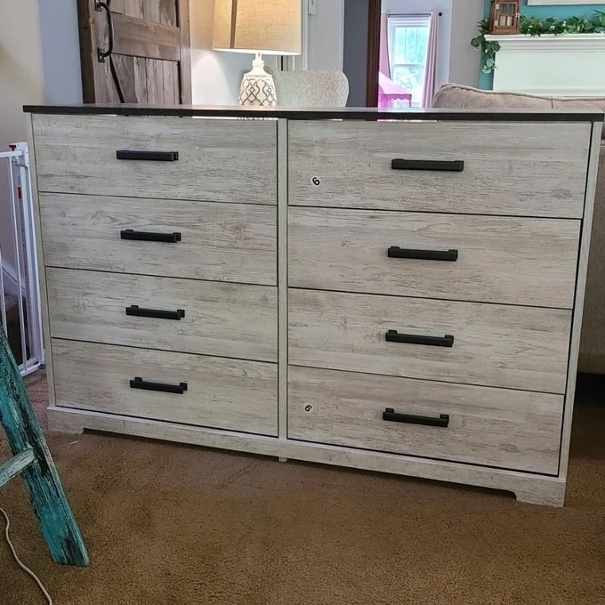 an 8-drawer dresser