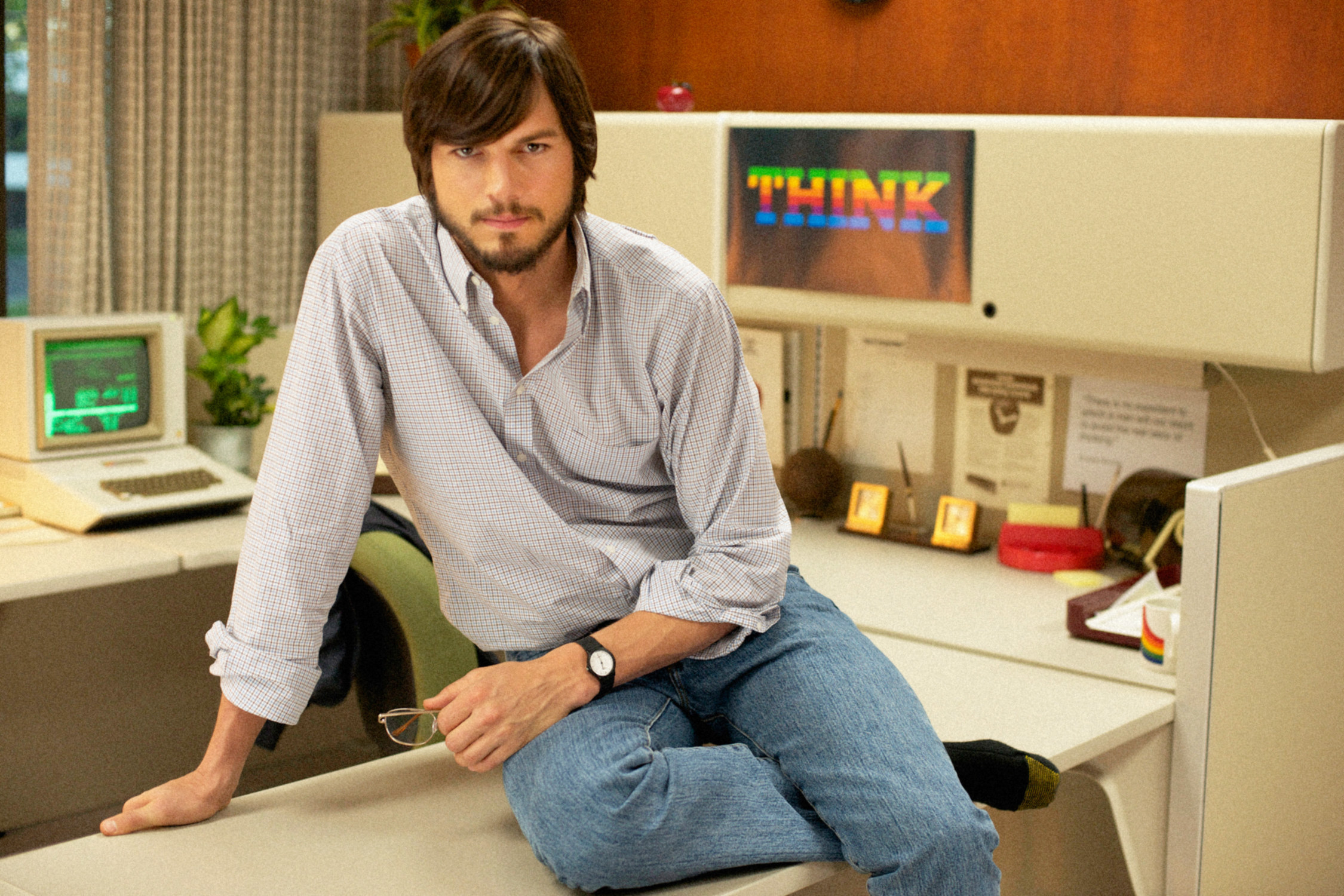 Ashton Kutcher as Steve Jobs in &quot;Jobs.&quot;