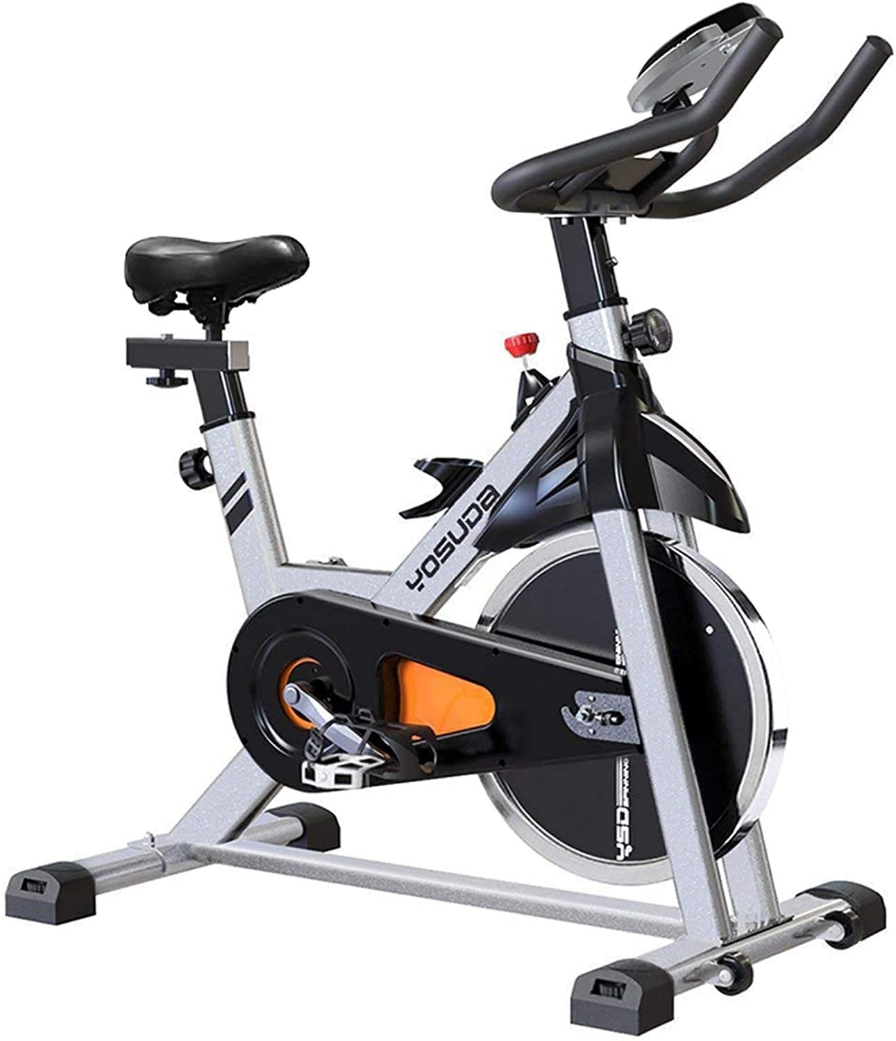 the stationary bike in gray