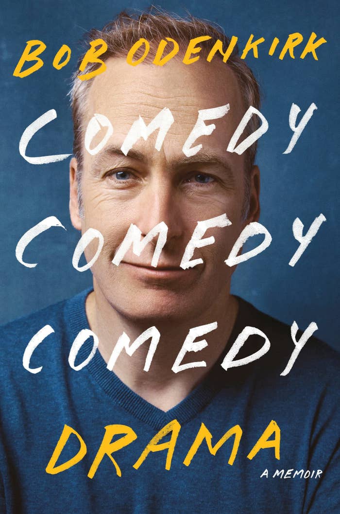 Cover of his book with a headshot of him