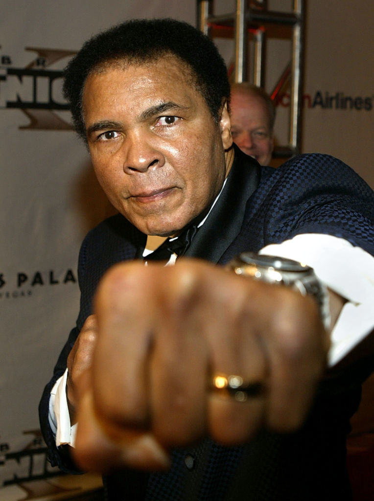 Ali at a &quot;Celebrity Fight Night X&quot; event in 2004