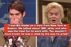 Bill Hader on "SNL" as Stefon and in "The Californians" sketch