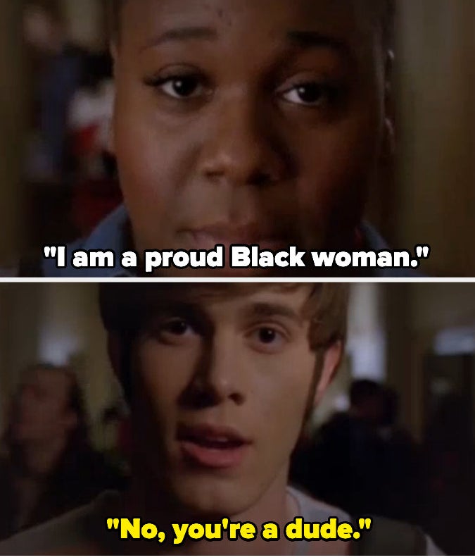 独特的说“我是一个骄傲的黑色woman"赖德说,“不,你# x27;再保险dude"