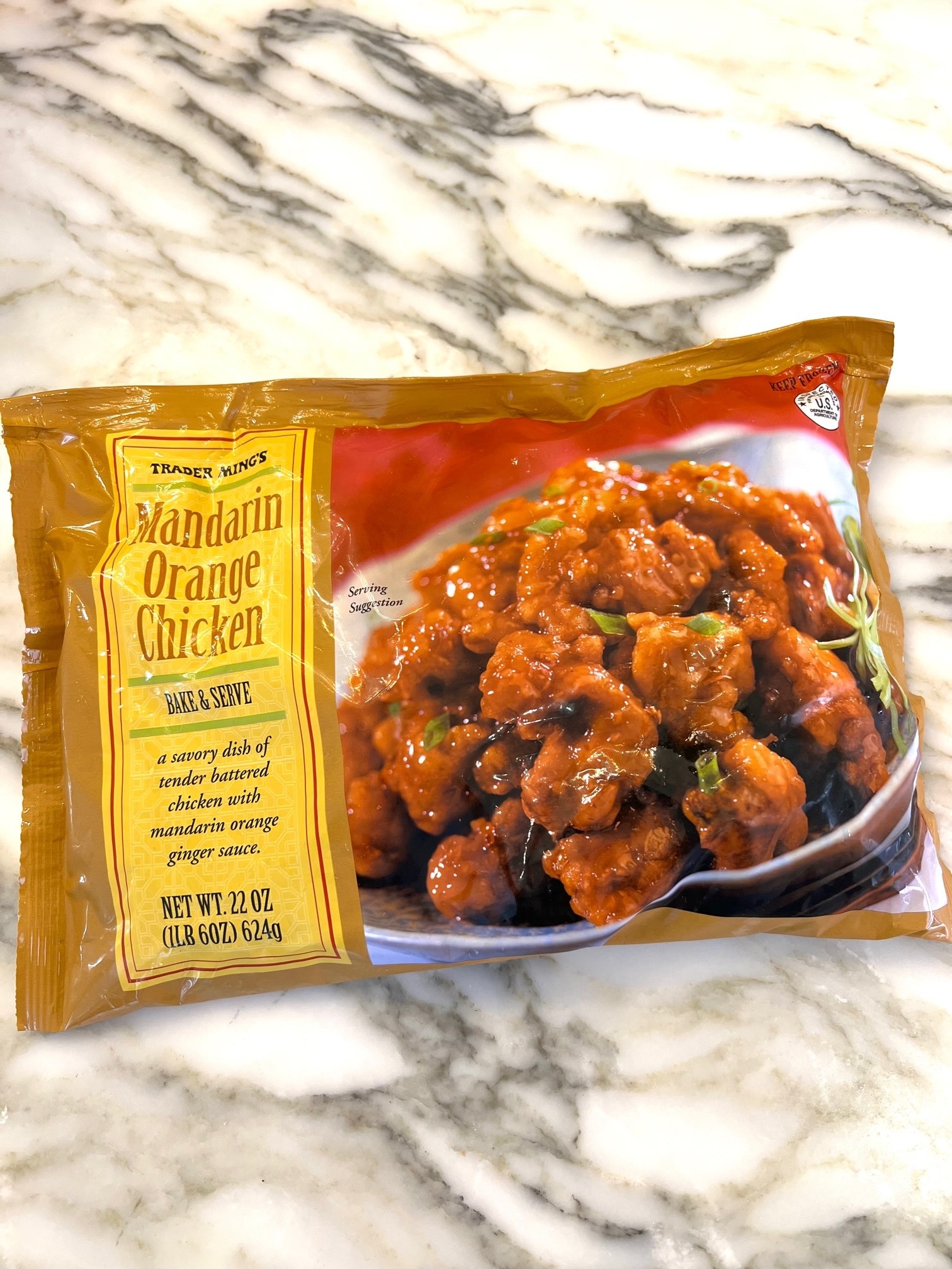 A bag of Mandarin Orange Chicken