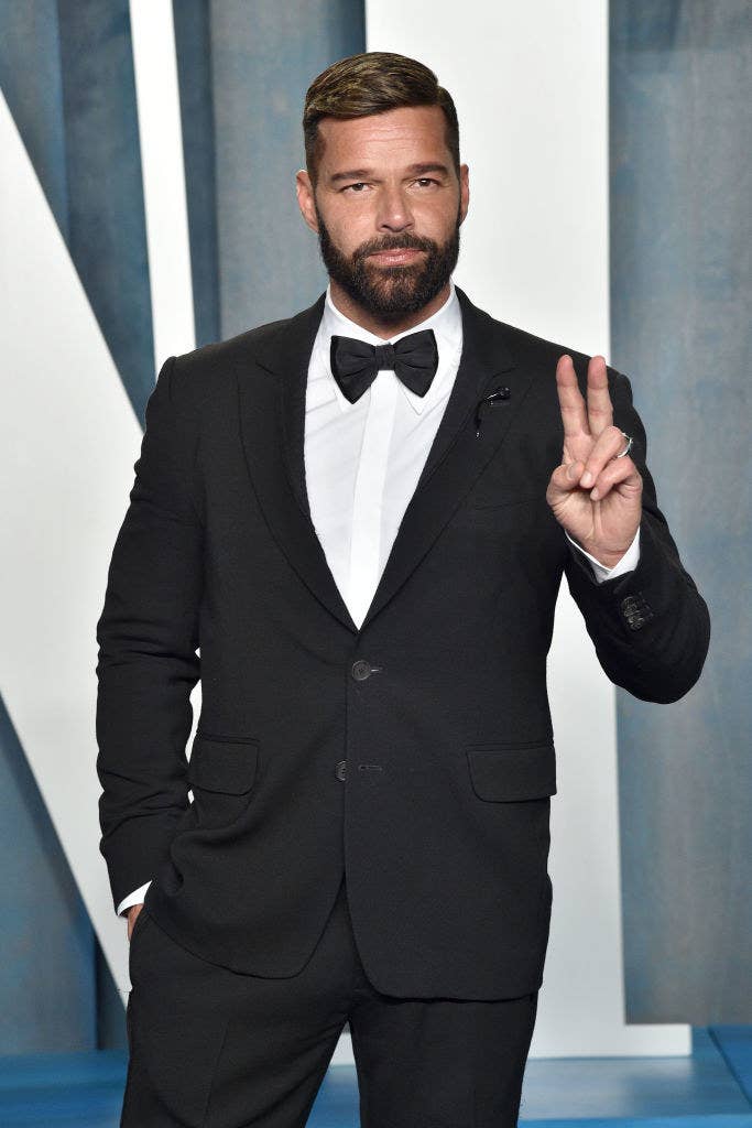 Ricky Martin attends the 2022 Vanity Fair Oscar Party