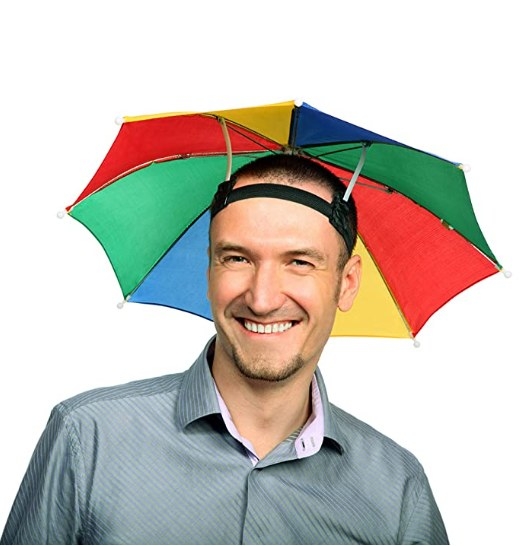 Sombrero con forma de paraguas
