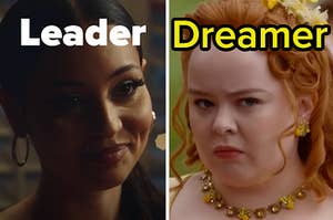 Maddy is on the left labeled, "Leader" with Penelope on the right labeled, "Dreamer"