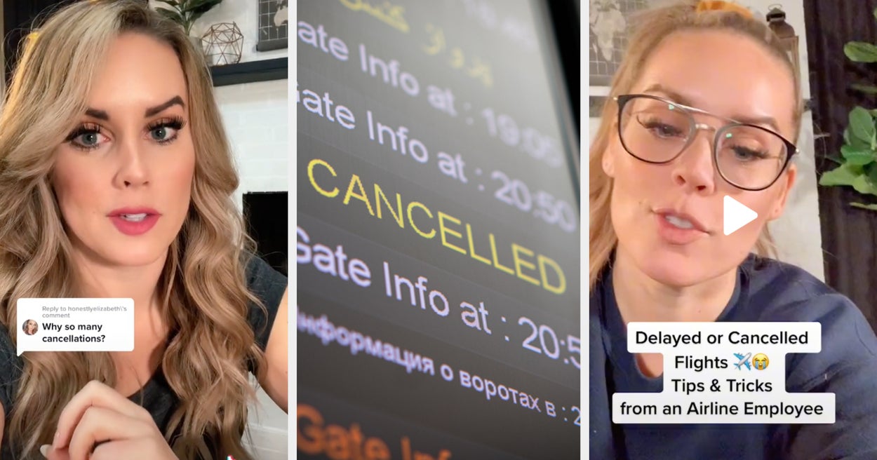 TikTok Tips For Delayed Or Cancelled Flights