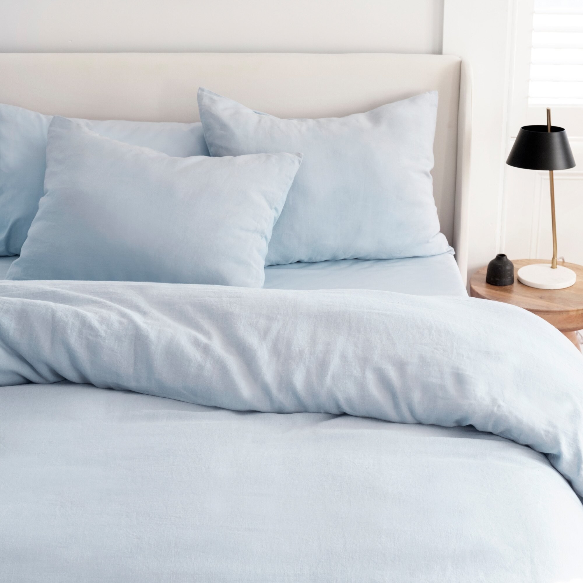 the duvet set in light blue