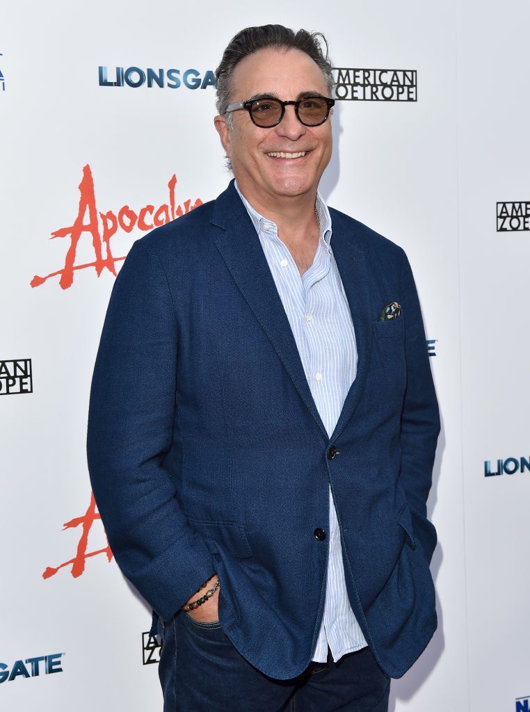 Andy Garcia smiling broadly at an event