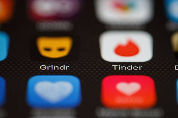 Dating apps on a smart phone.