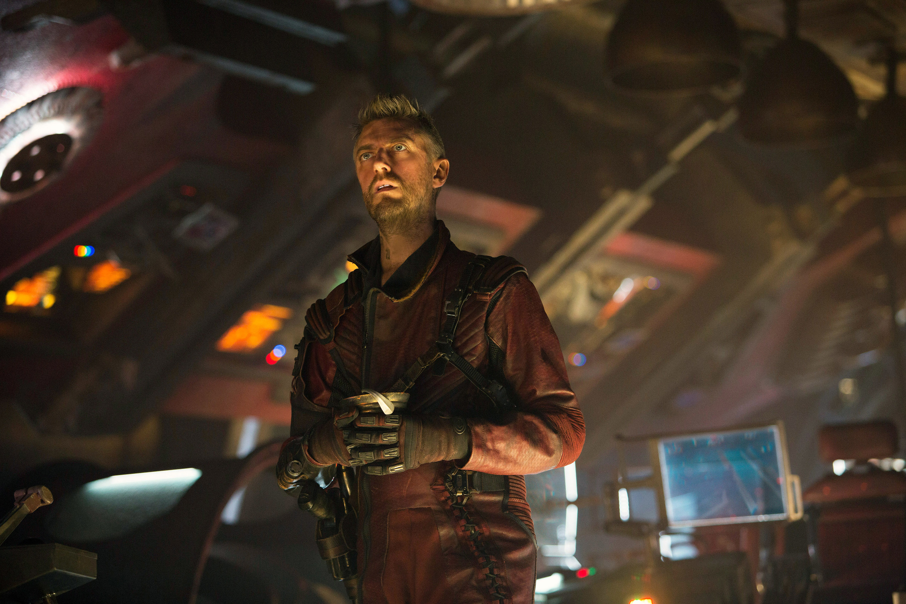 Sean as Kraglin in the spaceship