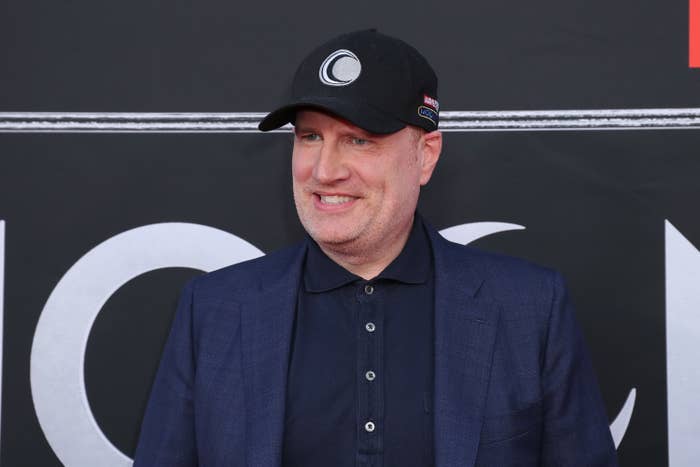 Kevin Feige at the premiere for &quot;Moon Knight&quot;